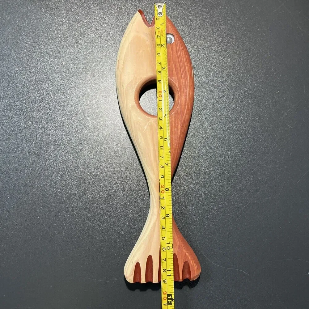 VTG‎ 1993 Dunn's Woodworks Fish Wine Bottle Balance Holder Bass Barware